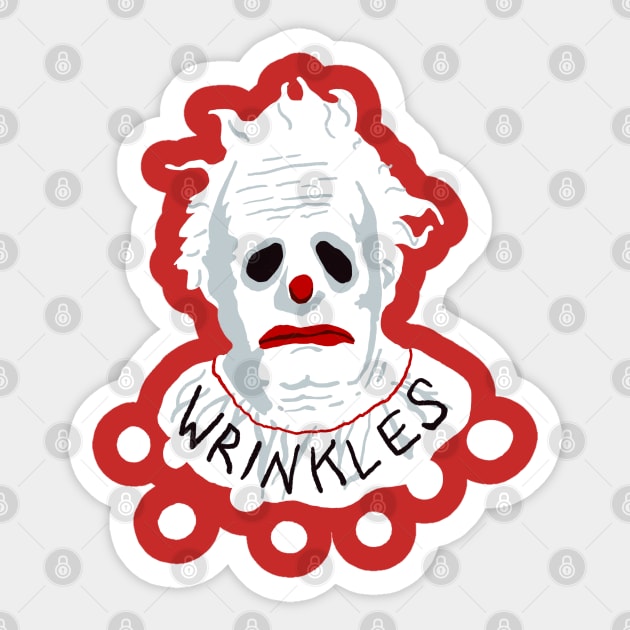 Wrinkles the Clown Sticker by chawlie